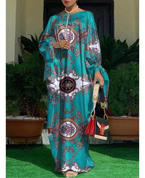 Women Pleats Floral Elegant Special Printing Patte... Women Pleats Floral Elegant Special Printing Patte...