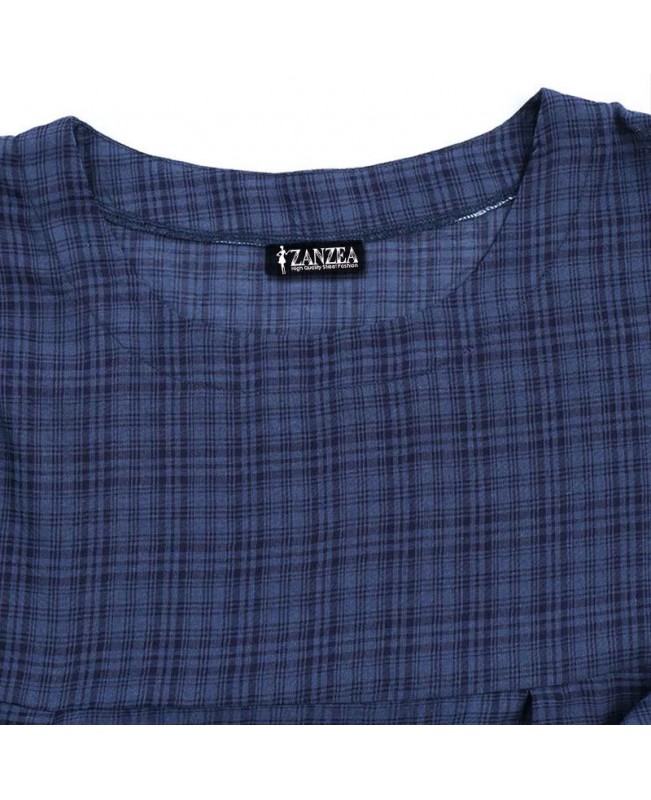 Plus Womens Plaid Casual Asymmetrical Shirt Irregular Hem Midi Dress - Yellow S