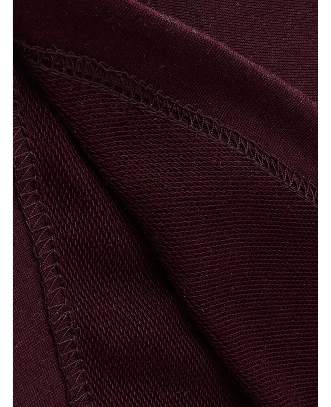 Women Turtleneck Casual Sweatshirt Casual High Low Long Dress - Red S