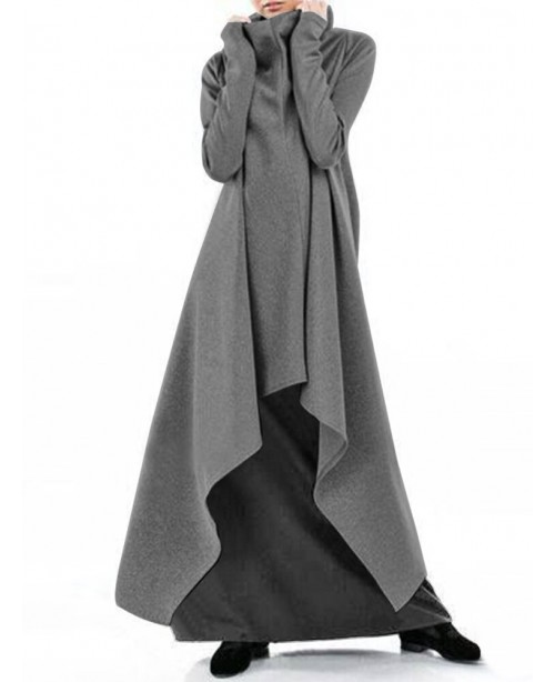 Women Turtleneck Casual Sweatshirt Casual High Low...
