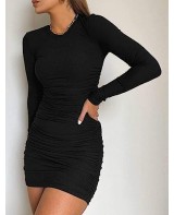 Women's Summer Ribbed Tank Dress Scoop Neck Slim F...